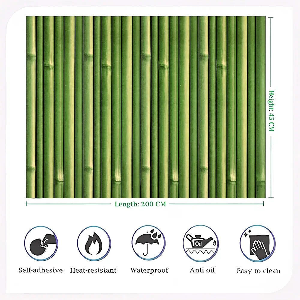 Indian Royals Wooden Bamboo Wall Poster Pvc Self Adhesive Bamboo Wallpaper