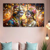 Livin'luxe Multiple Frames Radha krishna Religious Wall Painting  XL35309