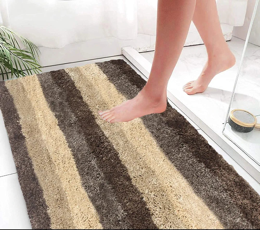 Luxe Home Jericho Doormat 2500 GSM Super Soft Microfiber Anti-Skid Mat Colour Amaber 60x90 cm