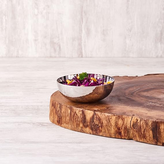 Arttdinox Stainless Steel Serving Bowl | Large Dining Table Bowl | Salads, Pasta, Noodles Serving Bowl