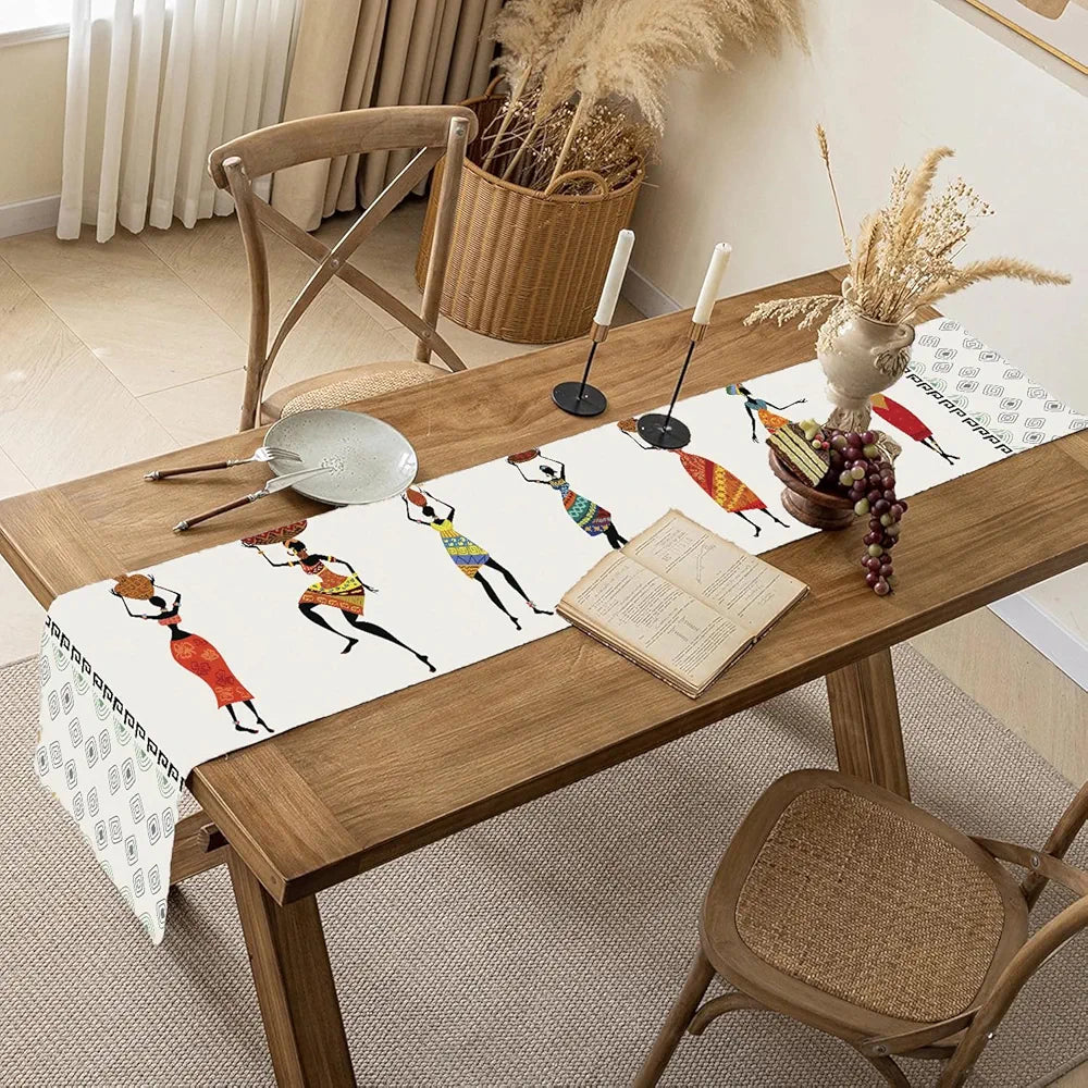 Ishro Home Premium Table Runner Colour The Lady