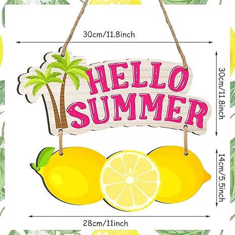 Angel Infinite Hello Summer Wooden Wall Hanging Wall Hanger For Homedecor Wall Art