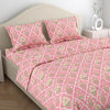 Haus & Kinder Cotton Queen Size Bedsheet For Double Bed (90 X 100 Inches) With 2 Pillow Covers | 186 Tc |ecos Of Pink City