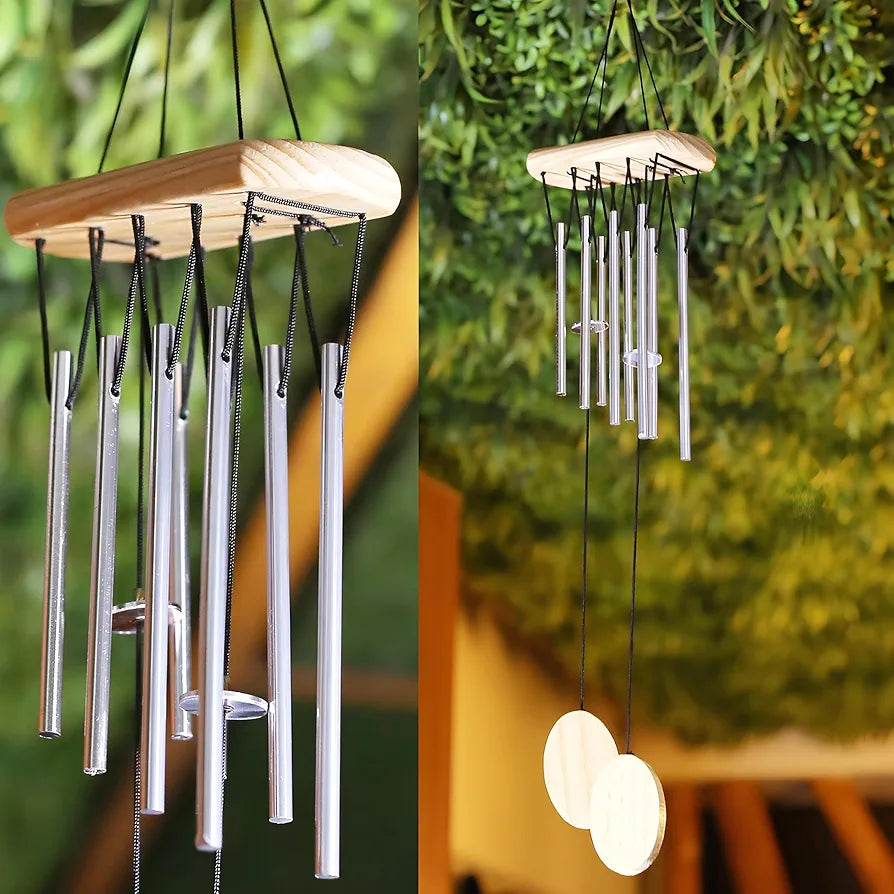 sculpmart Wind Chimes for Home Positive Energy - Hanging Bells 8 Pipes
