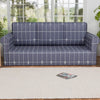 Kuber Industries Elastic Sofa Cover 3 Seater Stretchable Couch Slip Cover Grey