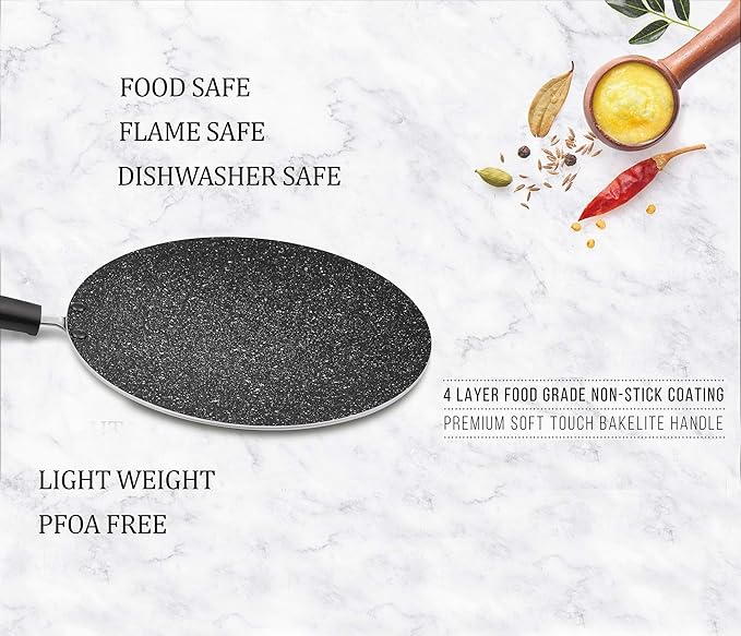 Milton Pro Cook Granito Induction Non-stick Concave Tawa