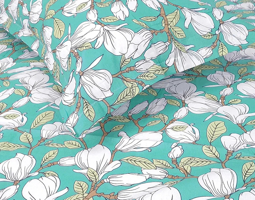 Divine Casa - 144 TC Super Soft 100% Cotton Bedsheet for Double Bed  144 Thread Count Colour Meadow Green|