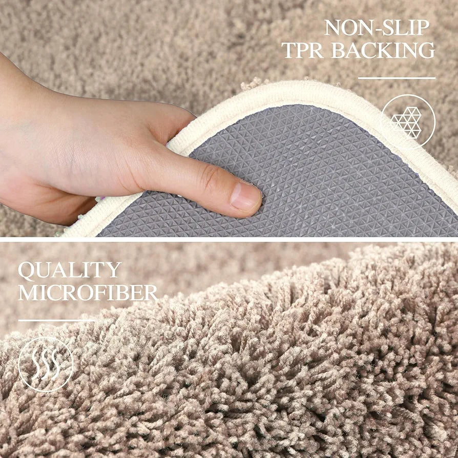 Ishro Home Premium Fuzzy Shag Carpet for Hall Rugs for Living Room Carpets for Living Room Colour Elegant Beige