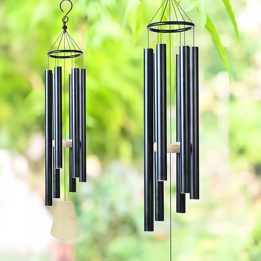 Zaicus 41 Inch Large Wind Chime Black Wind Chime-031