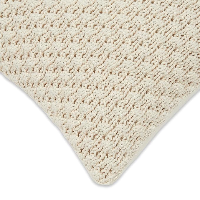 Haus & kinder Decorative Embroidered Cushion Cover | Colour Bubble Natural