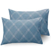 Huesland by Ahmedabad Cotton 186 TC Cotton Pillow Covers Set of 2 | Blue