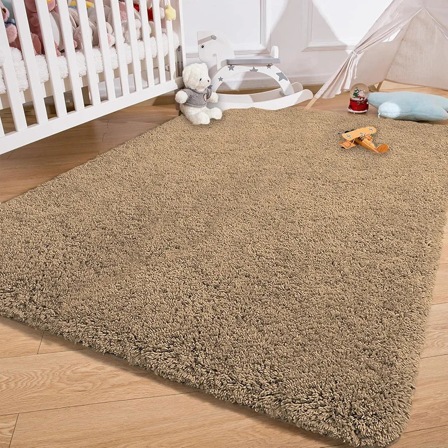 Luxe Home International Carpet Super Soft Anti Slip Vegas Rectangular Rugs 3X5 Feet Colour Gold
