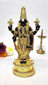 Gold Art India Lord Tirupati Balaji Idol Murti for Mandir Gold Plated Terra Cotta