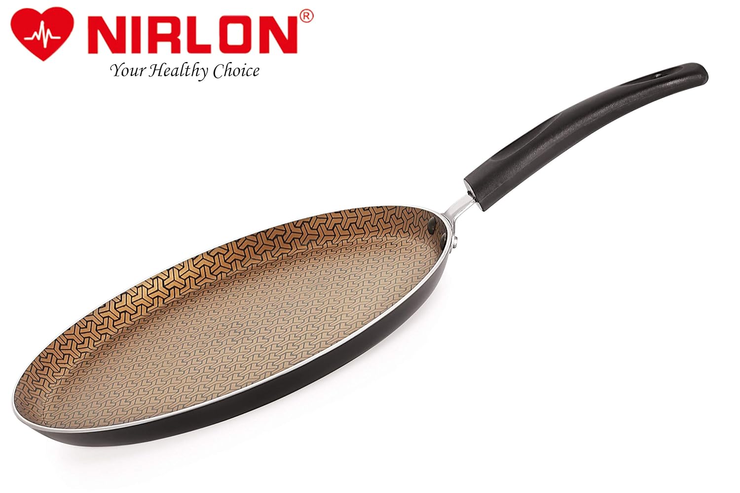 Nirlon Majesty Dishwasher Safe Aluminum Non Stick Flat Dosa Tawa 26cm