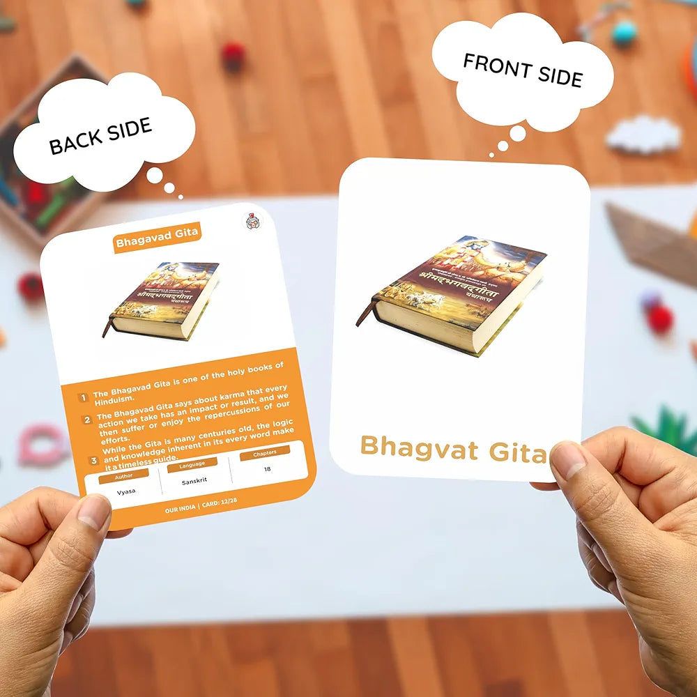 SPARTAN KIDS® Our India Flash Cards for Kids | 28 Early Learning Flash Cards Easy & Fun Way of Learning 1 Year to 6 Years Babies