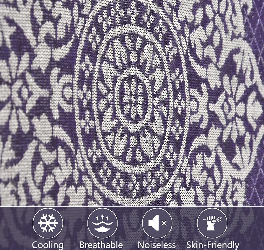 Fresh From Loom Reversible Cotton Floral 300 Tc Single Bed Bedsheet With 1 Pillow Covers Purple