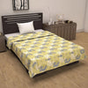 Divine Casa 100% Cotton Single Bed Dohar Ultra-Soft AC Blanket Lightweight & Reversible Summer Quilt Colour Lemon Drop Yellow
