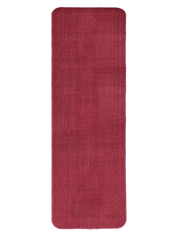 Saral Home Easy Living Maroon Polypropylene Anti Skid Runner