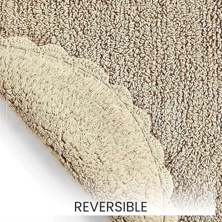 Sashaa World Super Soft Reversible Bath Mat/bathroom Rug