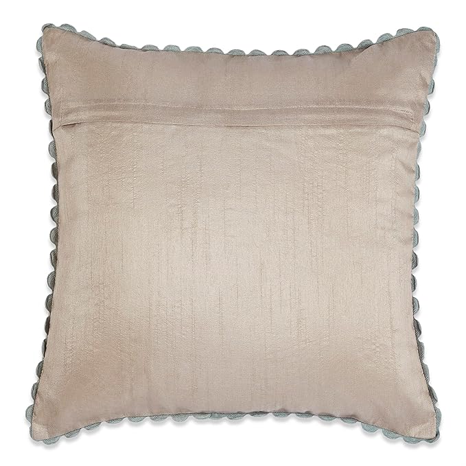 Haus & kinder Decorative Embroidered Cushion Cover  | Colour Medallion buta