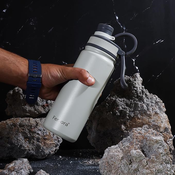 Femora Stainless Steel Aqua Burst SportSip Vacuum Insulated Flask Water Bottle - 440 gms