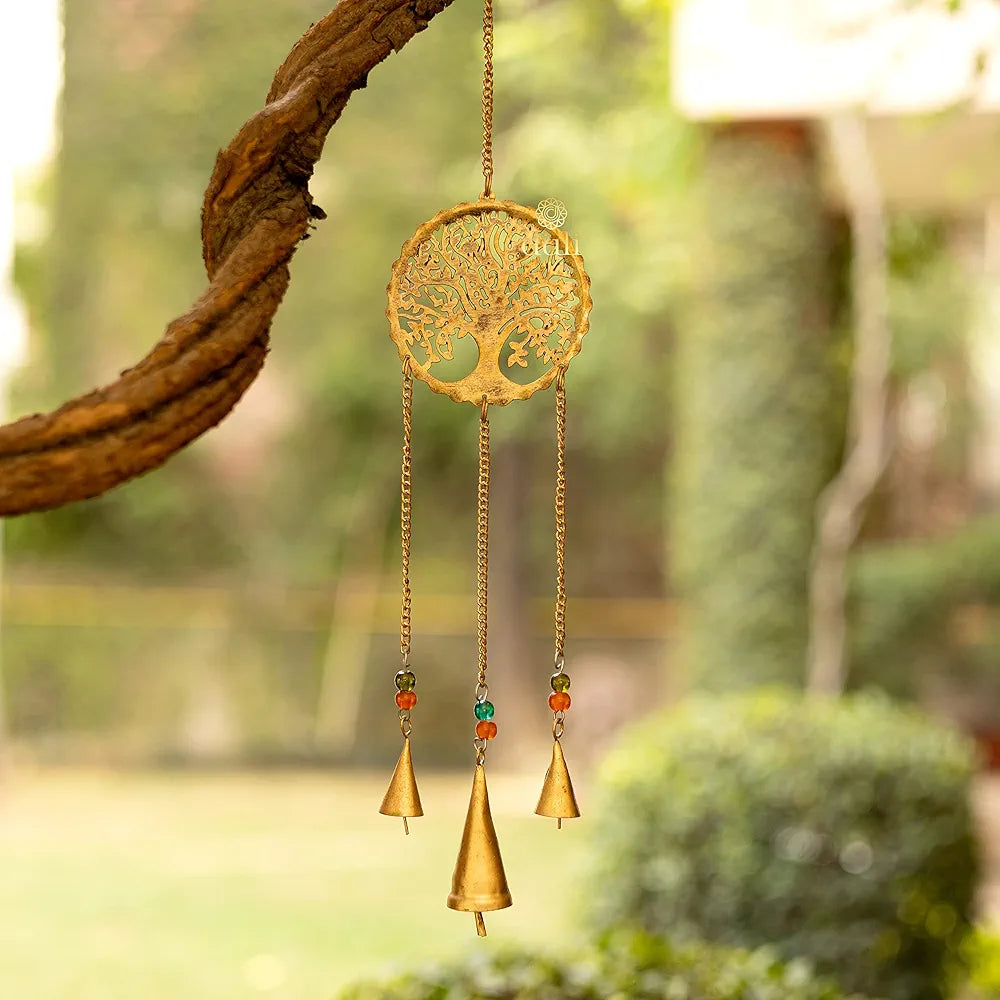 Duli Metal Tree Windchime Wall Hanging Feng Shui Rustic Wall Hangings