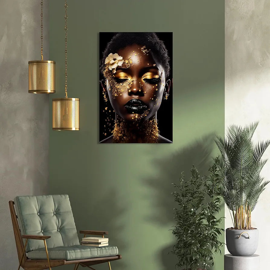 Kotart Modern Art African Woman Canvas Paintings for Bedroom Room Living Room Style03