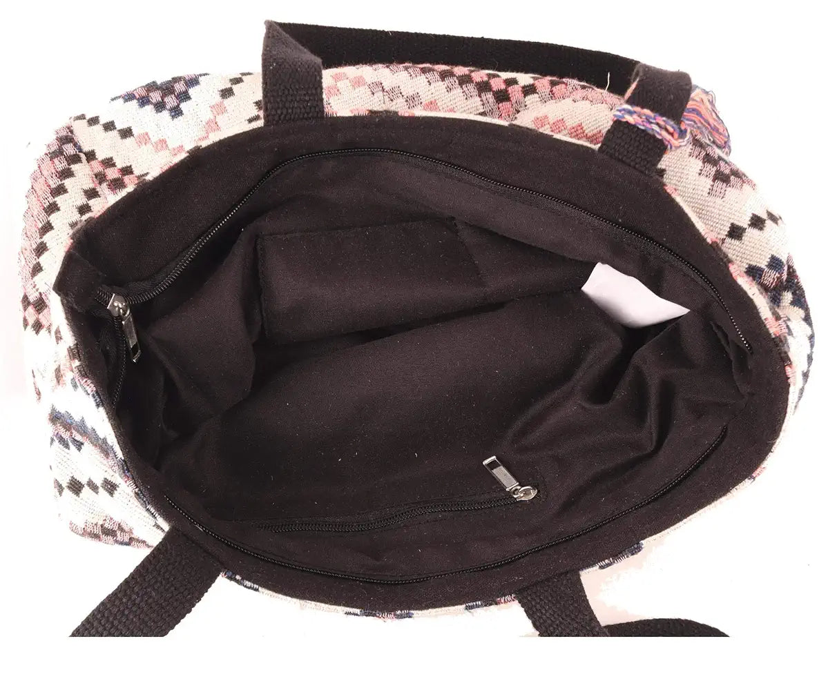 Astrid Handmade Macrame Flap Over Sling Bag For Girls And Women Colour Engaging Multi Coloured Diamond