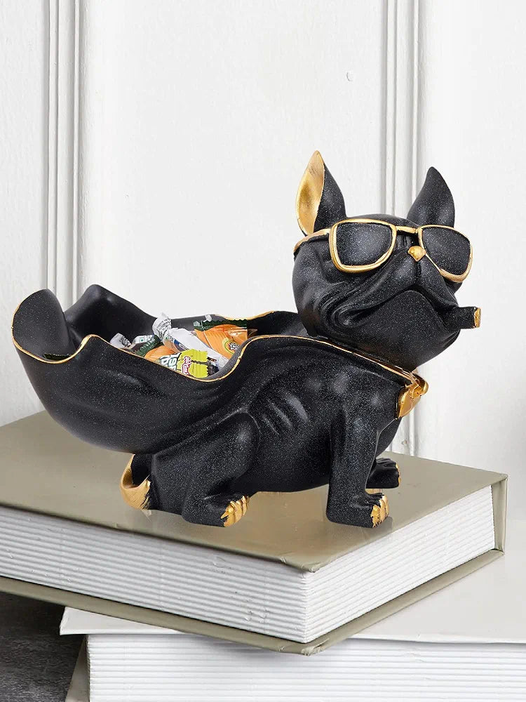 Zart Dog Showpiece for Home Decor showpiece Dog Bask Black