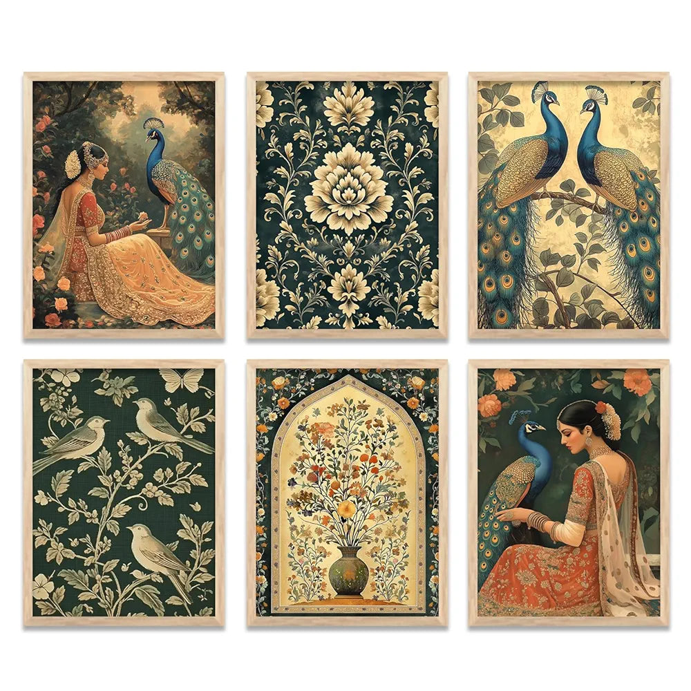 Kotart Madhubani Traditional Indian Wall Art Framed Art 1