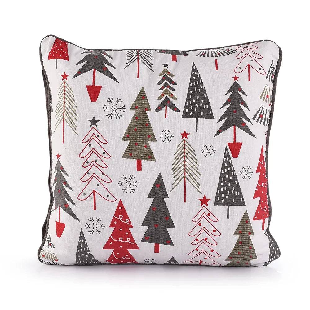 Sashaa World Christmas Trees Cushion Cover Pillow Cover Colour Multi Colour