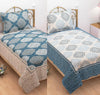 Fresh From Loom Reversible 300 TC Single Bed bedsheet Heavy Bed Sheets with 1 Pillow Cover Aqua
