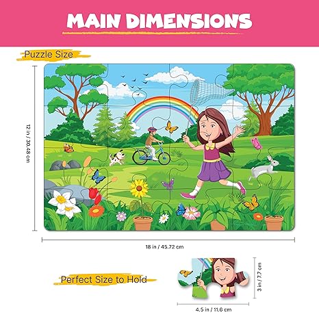 The Puzzl Co - Set of 2 Seasons Jigsaw Puzzles Educational Toy for Kids for Boys & Girls