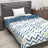 Divine Casa 120 GSM Microfiber Reversible Blanket Soft Printed All-Season AC Blanket Single Bed Colour Pastel Blue