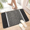 Kuber Industries Anti-Skid Water Absorbent Door Mats for Home Dark Grey Colour