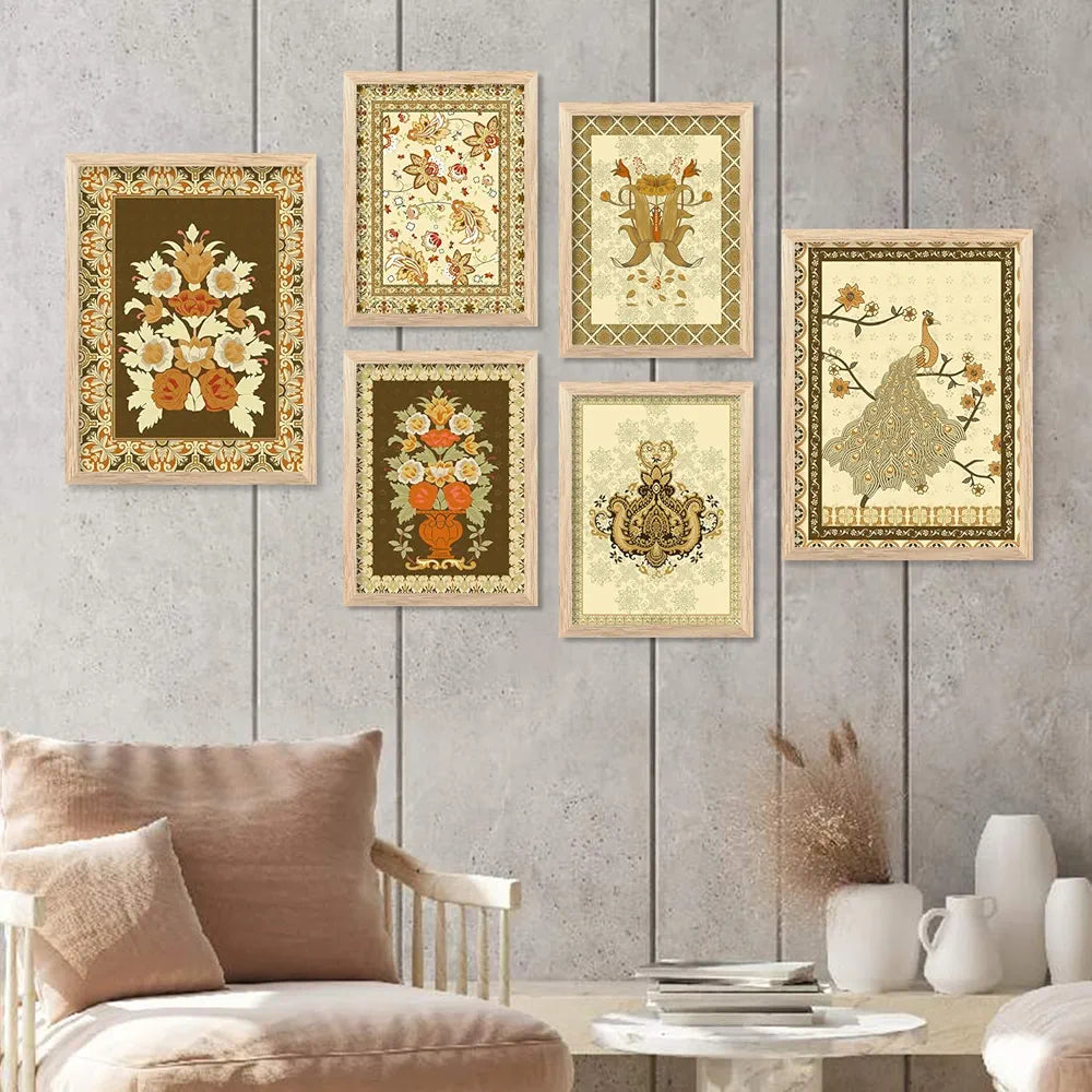 Kotart Premium Digital Madhubani Art Paintings with Frame Pack of 6 art 5