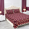Status Contract Spring Summer Collection Rich Double Bedsheet with 2 Pillow Colour Maroon