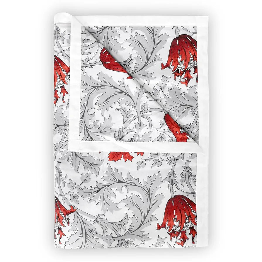 Divine Casa Floret 100% Cotton Single Dohar 120 GSM Soft & Lightweight Throw Blanket Colour Royale