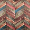 Indian Royals Wooden Strip Abstract Themed Pvc Vinyl Self Adhesive Wallpaper Wooden Strip Wallpaper