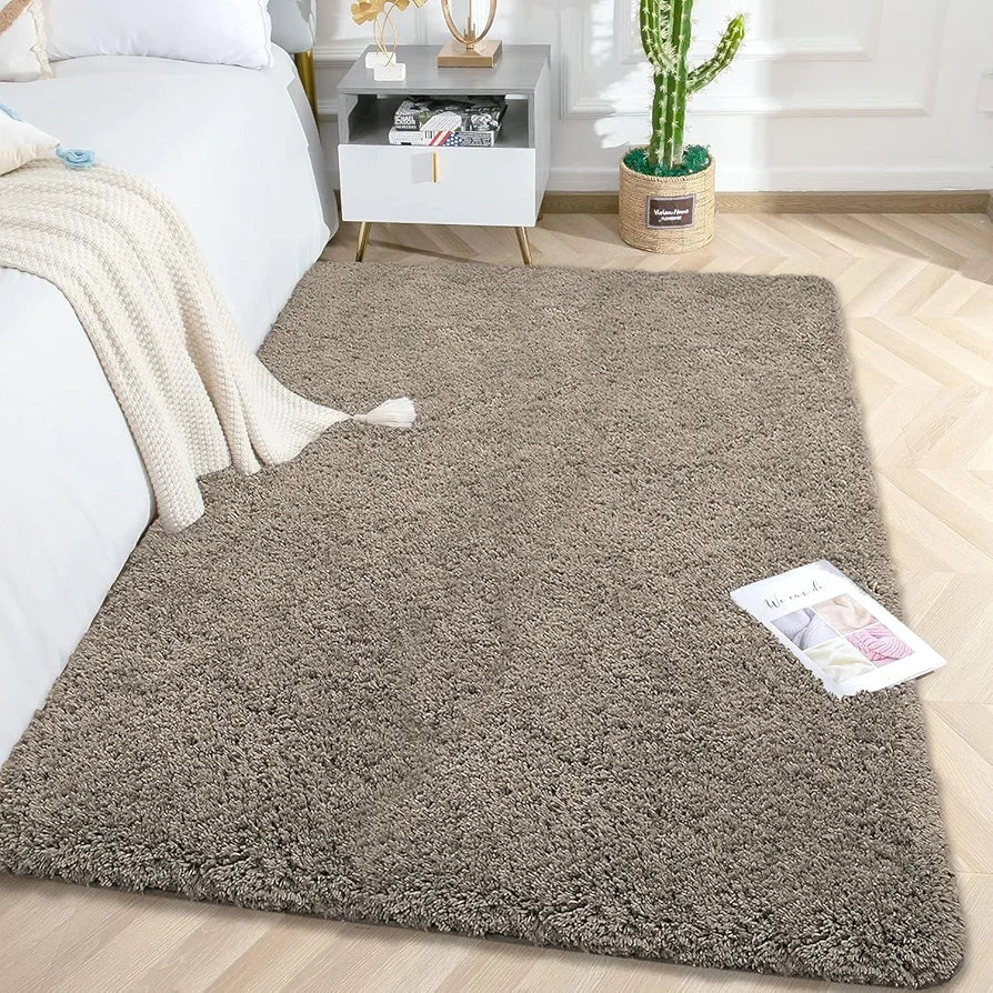 Luxe Home International Carpet Super Soft Anti Slip Vegas Rectangular Rugs Colour Taupe
