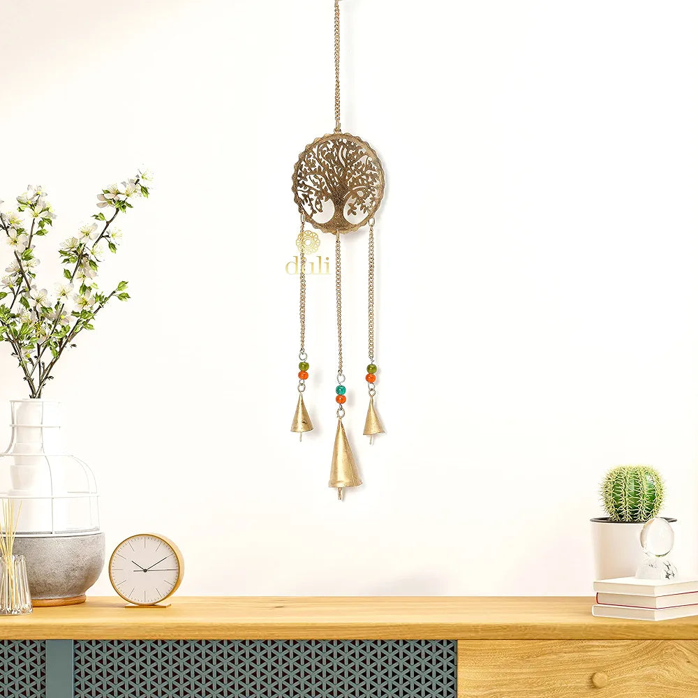 Duli Metal Tree Windchime Wall Hanging Feng Shui Rustic Wall Hangings