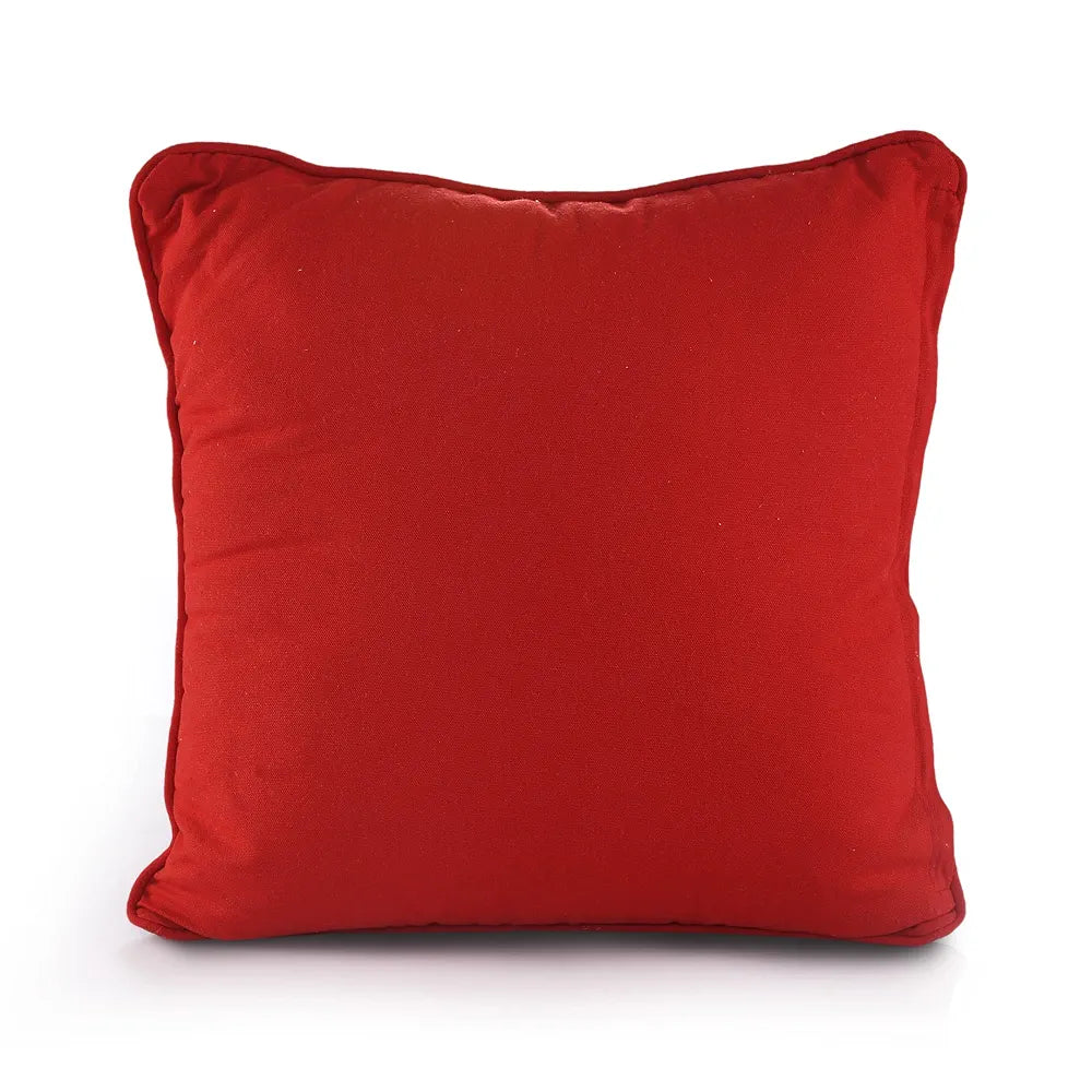 Sashaa World Reindeer Print Cushion Cover Pillow Cover For Living Room Colour Red