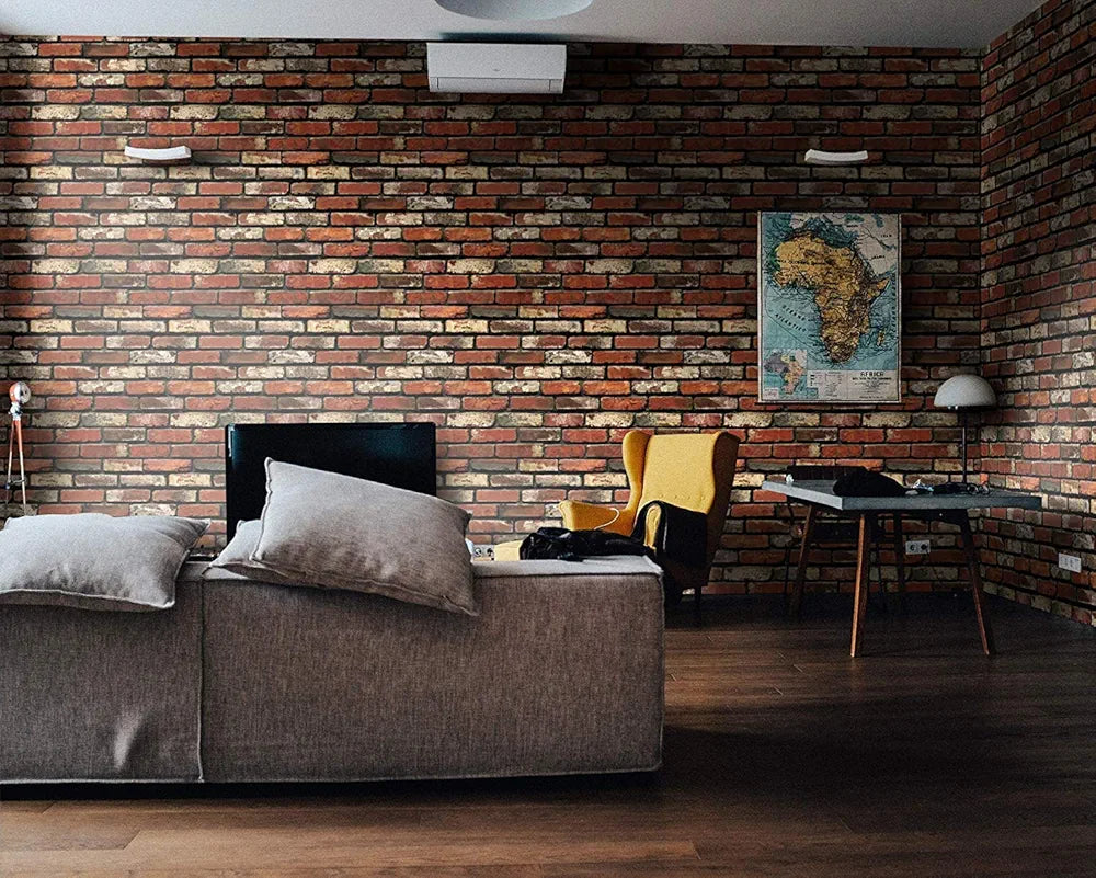 Jaamso Royals New Brick Peel and Stick Self Adhesive Wallpaper 1