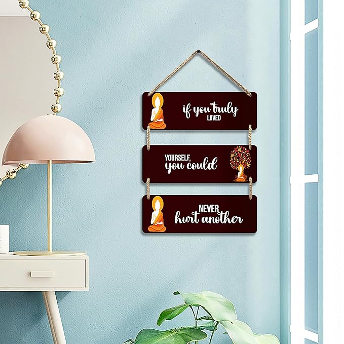 Sehaz Artworks Buddha Wall Hangings Decorative Items for Home Home Decor Items  -3-0014