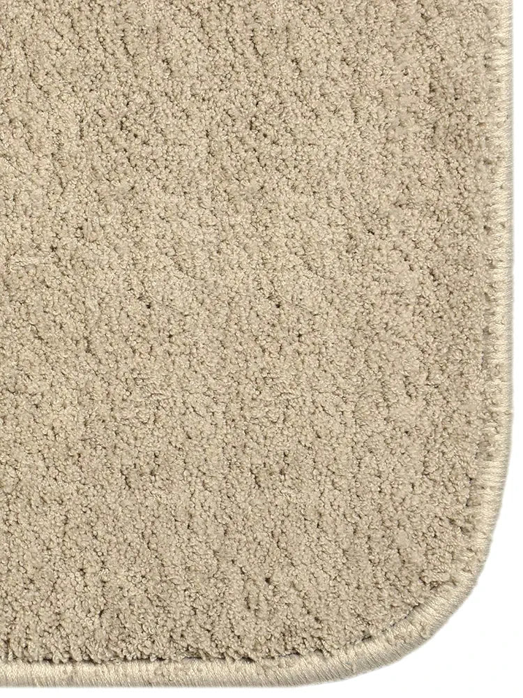 Saral Home Neo Shaggy Yarn Anti-Skid Bath Mats Colour Beige