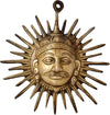 Two Moustaches Brass Surya Wall Hanging for Home Decor