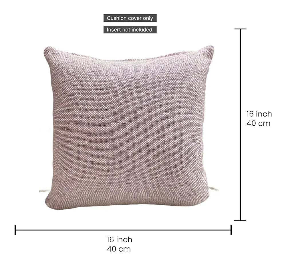 Sajavat Home Cotton Cushion Cover Colour Beige & Purple