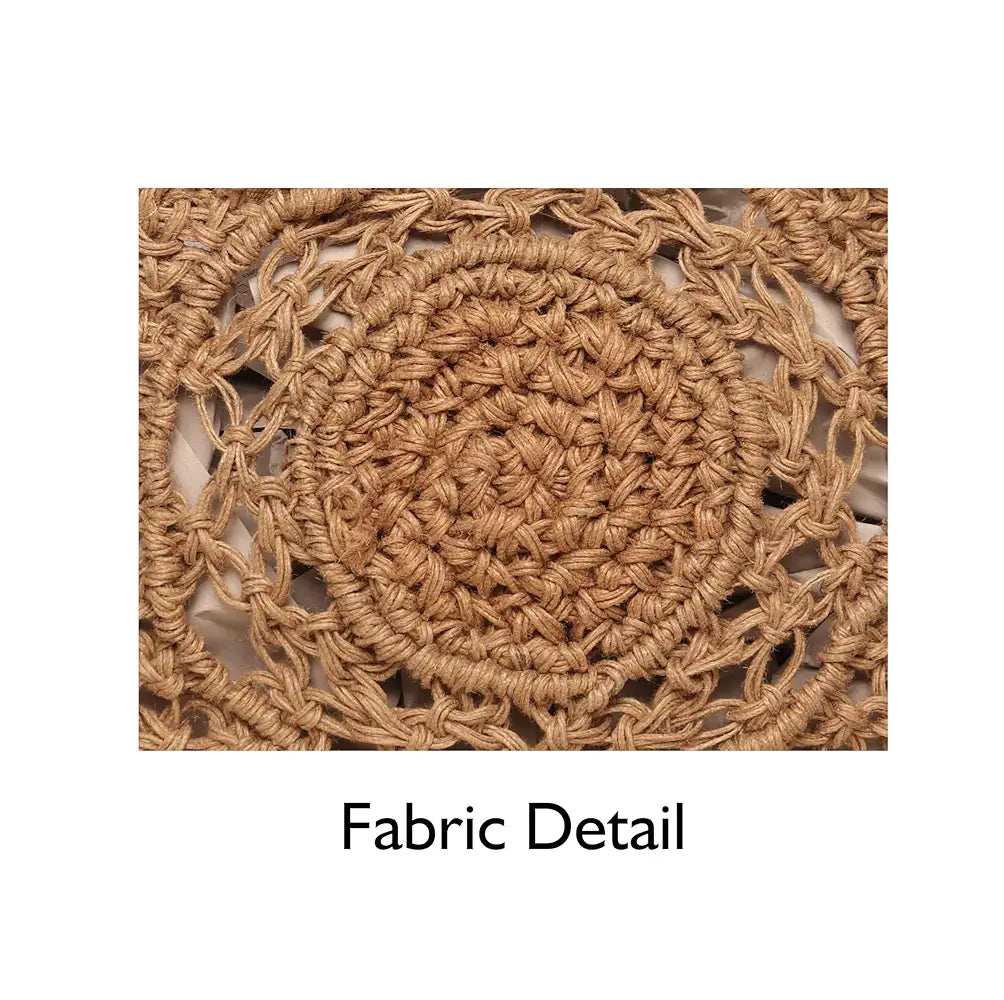 Astrid Handmade Macrame Flap Over Sling Bag For Girls And Women Colour Beige