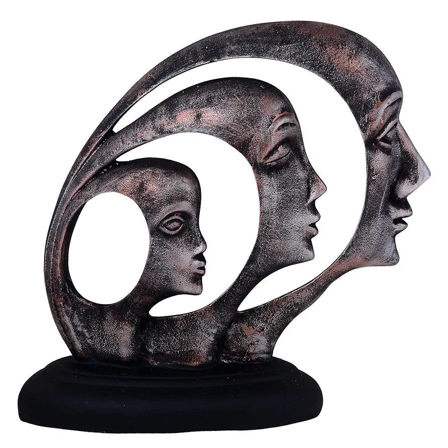 Zart Lady Ring Face Statue for Home Décor Showpiece Modern Art Lady Face