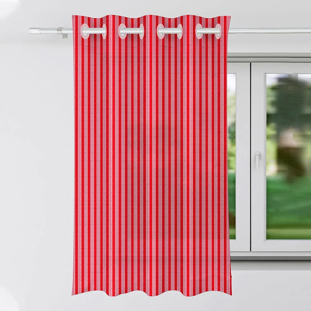 Kuber Industries Window Curtain Sheer Parda for Living Room Lining Net Colour Maroon Colour